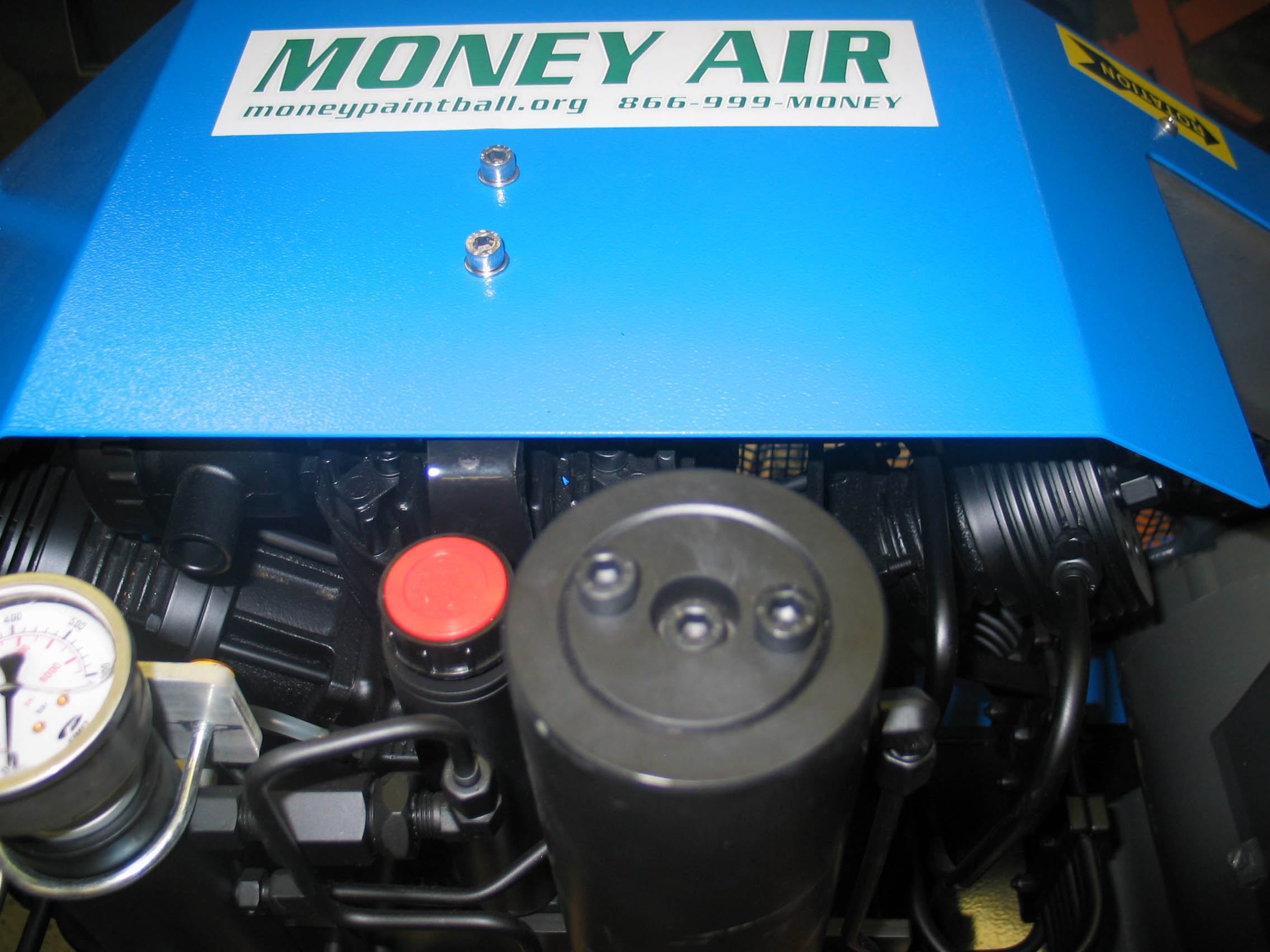 MONEY AIR 11 SCFM COMPRESSOR W/AUTO DRAINS, AUTO ON & OFF
